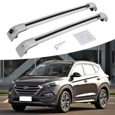 루프 박스 루프백 캠핑루프트렁크페어 수하물 Hyundai TUCSON 2015-2020 Roof Rail Rack 용 알루미