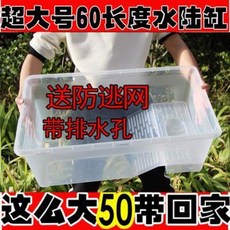 반수생 거북이 집 키우기 거북항아리 플라스틱 라지호 가정용 타월대 수륙항아리 브라질 거북거북 아보카도 키우기, 01 드롭다운 블루 색상 미착용