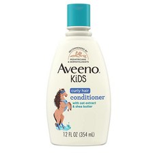 Aveeno 컬리 헤어 컨디셔너 하이드레이팅 제품 귀리 추출물 및 시어 버터 부드러운 향 355.6ml12온스 1팩 190010, 1개