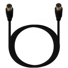 스피커 케이블 선 전선 Traovien S 비디오 Mini Din 4 Pin Male Gold Plated Connector 플레이어 캠코더용 노트북 PC 전송 비디오를 TV 또, Mini 4Pin Male to Male 10Ft, 1개