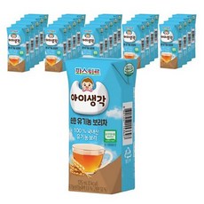 파스퇴르 아이생각 유기농주스 배도라지 125ml, 100% 유기농 보리차 맛, 24개