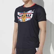 코트어드밴티지 남성 스포츠 기능성 데일리 반팔 라운드티셔츠 배드민턴 탁구 볼링 홈트 휘트니스 러닝 1009