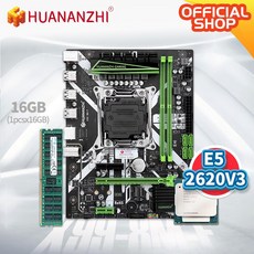 HUANANZHI X99 8M F X99 마더 보드 인텔 제온 E5 2620 V3 1*16G DDR4 RECC 메모리 콤보 키트 세트 NVME USB3.0 서버|마더보드|, 1개, 단일, 단일
