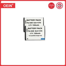 SLB 1137D 카메라 배터리 삼성 호환 NV100HD TL34HD i85 L74, 03 2 Battery