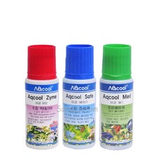 아쿨 물갈이약 세트 자임 50ml + 세이프 50ml + 매드 50ml, 1세트