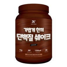 가볍게한끼 프로틴 식사대용 단백질쉐이크 초코맛, 1개, 1000g