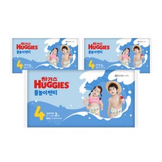 하기스 물놀이 팬티 기저귀 남여공용, 6매, 4단계