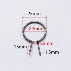 도난 방지 도어 잠 토션 스프링 1.5x25x15mm 전자 핸들 용 속 코일 교체 액세서리 부품 수리, [01] 1.5x25x15mm(1Pcs), 1개