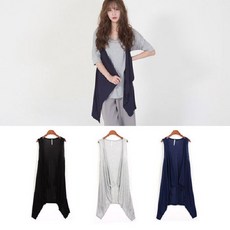 데일리 여성 가벼운 킵데이 민소매 롱조끼 299995EA