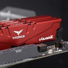 TEAMGROUP T-Force Vulcan Z DDR4 32GB Kit (2x16GB) 3200MHz (PC4-25600) CL16 Desktop Memory Module Ram (Gray) - TLZGD432G3-B07WLCWQV5, 32GB (32GBx1) - 3000MHz C16Red