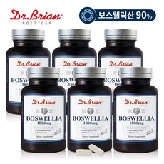 [6통] 닥터브라이언 보스웰리아 농축 분말 1800mg(100식물성캡슐)보스웰릭산90%함유, 6개, 100개