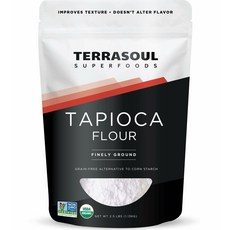 테라소울 타피오카 분말 가루 전분 1.13kg Terrasoul Superfoods Organic Tapioca Flour Starch - Gluten-free, 200ml, 1개