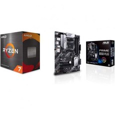 AMD 라이젠 7 5800X 8코어 16스레드 잠금 해제 데스크탑 프로세서, Prime B550-PLUS 마더보드 - 라이젠5800x