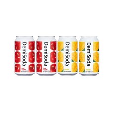 데미소다 망고 350ml 6캔+레드애플 350ml 6캔 총12캔, 12개