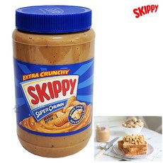 스키피 땅콩버터 1.36kg 슈퍼 청크 코스트코 피넛버터, 1병