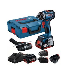 보쉬 GSR18V-90FC 충전 멀티드라이버 세트 18V 5.0Ah 배터리 2개 플렉시클릭