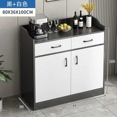 카페 서비스 테이블 분리수거함 카페반납대 휴지통, 1개, 80cm 흑백 높은 책상