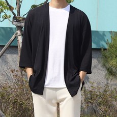 남자린넨롱가디건