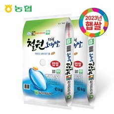 농협 [23년햅쌀] 철원오대쌀20kg(10kg+10kg)_ 상등급, 없음