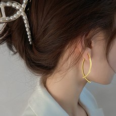 나믹스 925은침 골드 패션 링 귀걸이