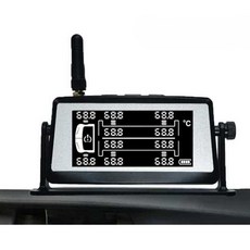타이어 공기압 측정장치 12륜 14륜 화물차 TPMS 바퀴, 외장형 12륜 (0-15Bar) + 리피터, 1개