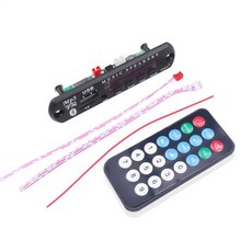 KEBIDU 블루투스 MP3 디코더 보드 MP3 카드 리더 오디오 플레이어 자동차 액세서리 USB TF FM 라디오 모듈, 01 5V 12V_01 Other