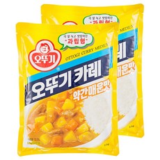 오뚜기 카레 약간매운맛, 1kg, 2개