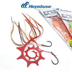 하야부사 프리슬라이드 드래곤컬리 타이라바 스커트 세트 SE184 참돔 낚시 바늘 스커트, 6.바이트러쉬차트