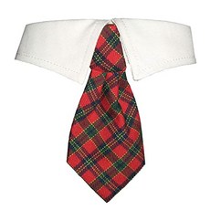 EOM Dog 크리스마스 의상 컬렉션 넥타이 나비 넥 [Medium- X'mas Tie with Collar] - E061700CLWAFKU7