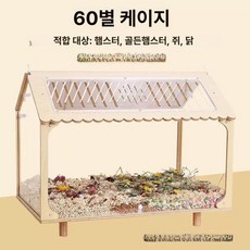 아크릴 햄스터 케이지 풀세트 놀이터집 집패키지, 1개, 60 별빛 새장