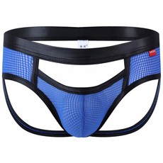 L사이즈 Madealer Mens Jockstrap 언더웨어 메쉬 섹시한 워크아웃 육상 서포터 Jock Straps for Men Pe