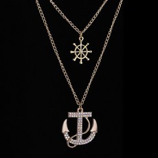 유색초커목걸이