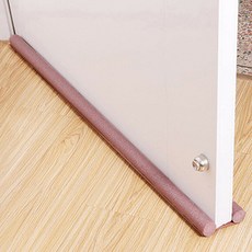 문짝 하단 씰링 스트립 드래프트 가드 침실 가정 실내 아래 양면 익스클루더 폼 소음 감소, brown, 1개