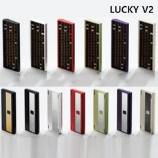 weikav Lucky65 V2 CNC알루미늄 기계식 게이밍 키보드 하우징/하우징 PCB-gasket구조 QMK/VIA지원 전키핫스왑DIY 무선3모드, 키트(양극)-레드블랙