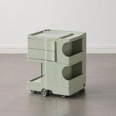 북유럽 다용도 카트 수납장 보비트롤리 마지스트롤리 이동식 2단 3단, (컬러휠증정) + 그린2단