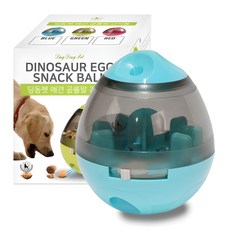 DING DONG PET 益智不倒翁寵物餵食球, 藍色, 1個