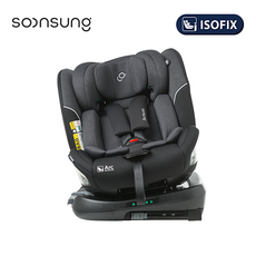 아크 올인원 아이사이즈 회전형 카시트 블랙 (ISOFIX) / 선쉐이드+소프트의자