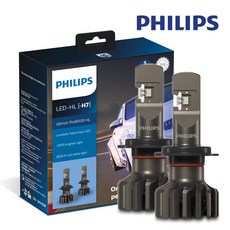 필립스 자동차 합법인증 LED 전조등 램프 얼티논 프로 9000 / UP 9000 H7 1세트 / 5년보증
