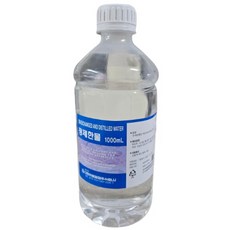 대한약품 정제한물 1000ml 3개 정제수 증류수 가습기 자동차 지게차 배터리 - 화장품정제수