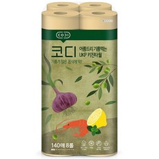 코디 기름먹는 아름드리 키친타올, 140매, 8개