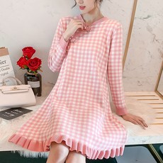 유니스룸 겨울 가을 스위트 임산부 전용이다 산후 브이넥 슬림핏 수유복 빈티지 차이나