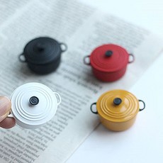 냄비 미니어처 (4color)/미니어쳐주방소품, 옐로우