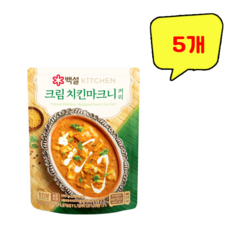 CJ제일제당 백설 크림 치킨마크니커리, 5개, 170g