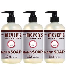Mrs. Meyer's Clean Day Hand Soap 미즈 메이어스 클린 데이 핸드 솝 라벤더 370 ml 3 팩, 3팩, 370ml