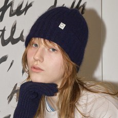 [벤시몽] [12/22 예약배송][23FW] SOFT ANGORA BEANIE - NAVY