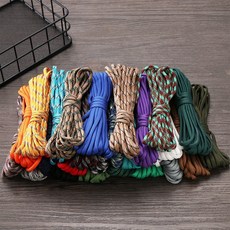 5 미터 4mm 낙하산 줄 끈 나일론 로프 7 가닥 끈 텐트 밧줄 생존 야외 하이킹 캠핑 장비|Paracord|, 5M, 1개, Color 10