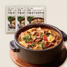 애슐리 홈스토랑 진한 차돌냉이 된장찌개 3팩x600G / 자연별곡 콜라보 상품, 600g, 3개