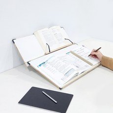 텐바이텐 위즈독서대 히말60 감성JK 원목 책받침대 필기겸용 각도조절독서대, 히말(wood white)