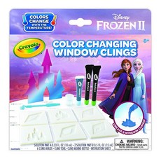 Crayola 겨울왕국 2 창문 클링 색이 변하는 커스텀 선물 8-11세