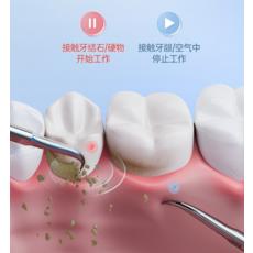 치석제거기 초음파 가정용 셀프 스케일링 치아 스켈링, 샴페인, 1개